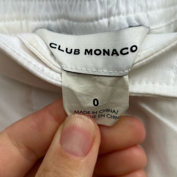 Club Monaco White wide leg pants, size 0 - Picture 9 of 12
